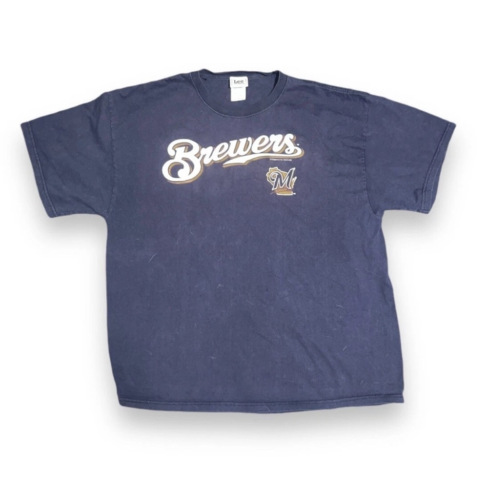 Vintage Milwaukee Brewers 2007 Blue Short Sleeve Men’s T Shirt Size XL